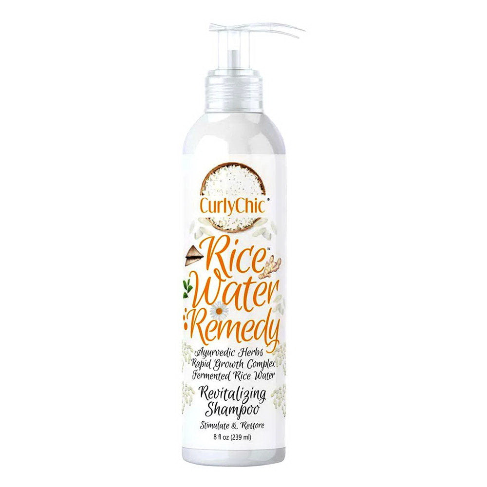 CurlyChic Rice Water Remedy Revitalizing Shampoo, 8 Oz